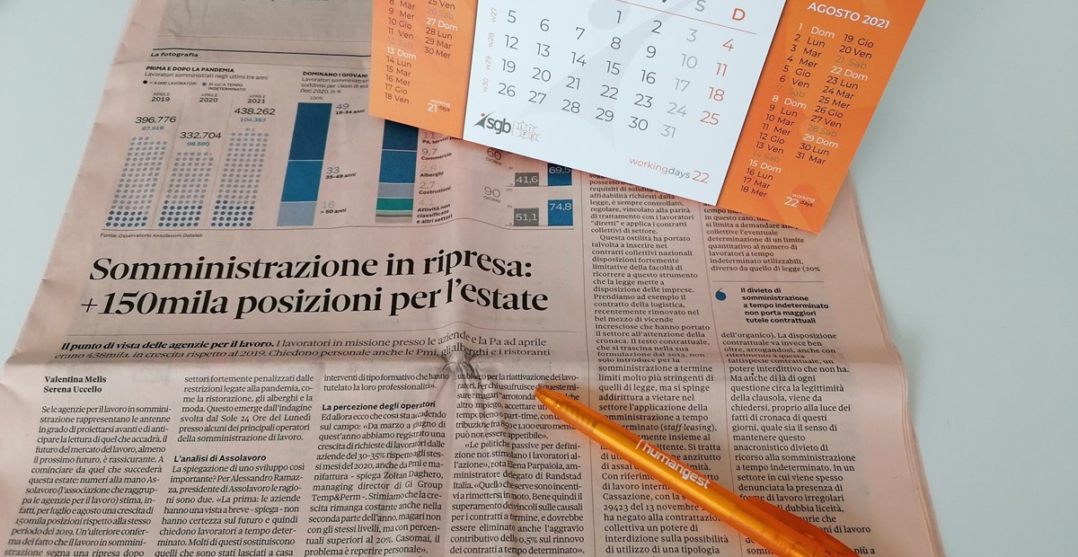 Lavoro in ripresa: il commento di Gianluca Zelli per Il Sole 24 Ore