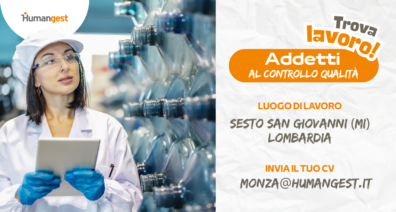 Lavora nel settore industriale, a Sesto San Giovanni!