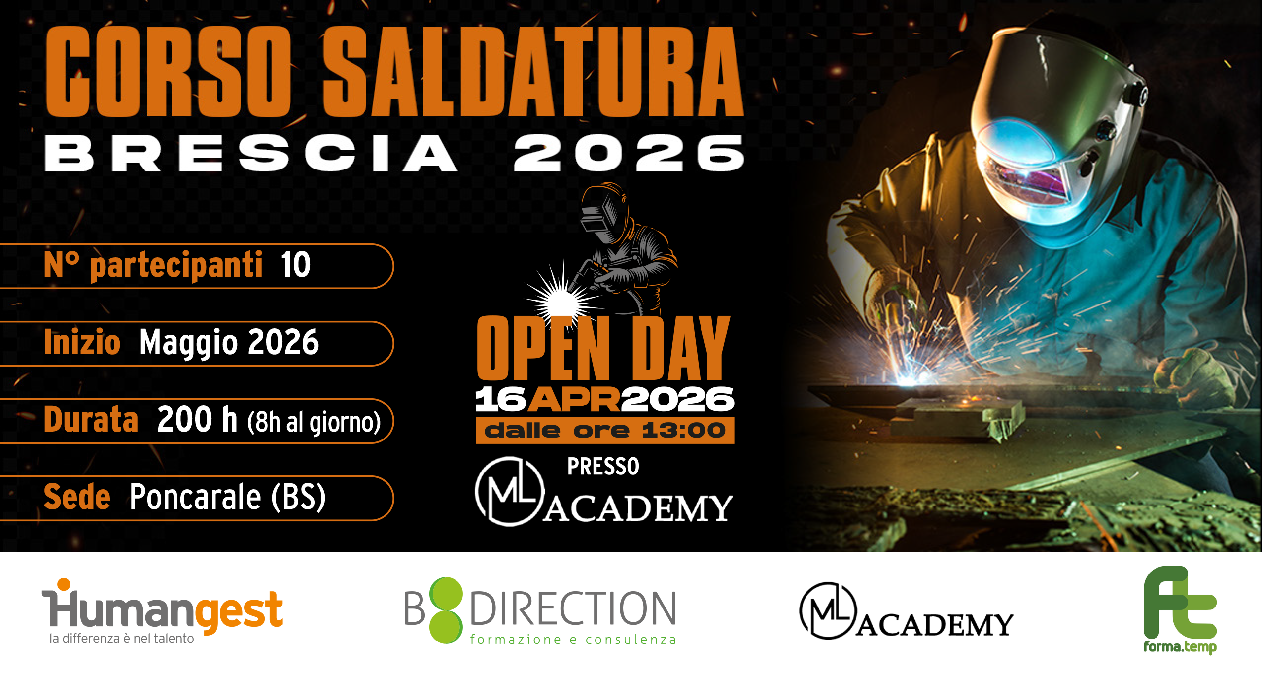 Formati e lavora come Saldatore, a Brescia!