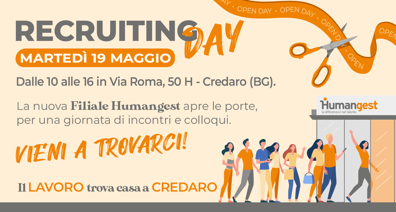 Nuova filiale Humangest a Credaro!