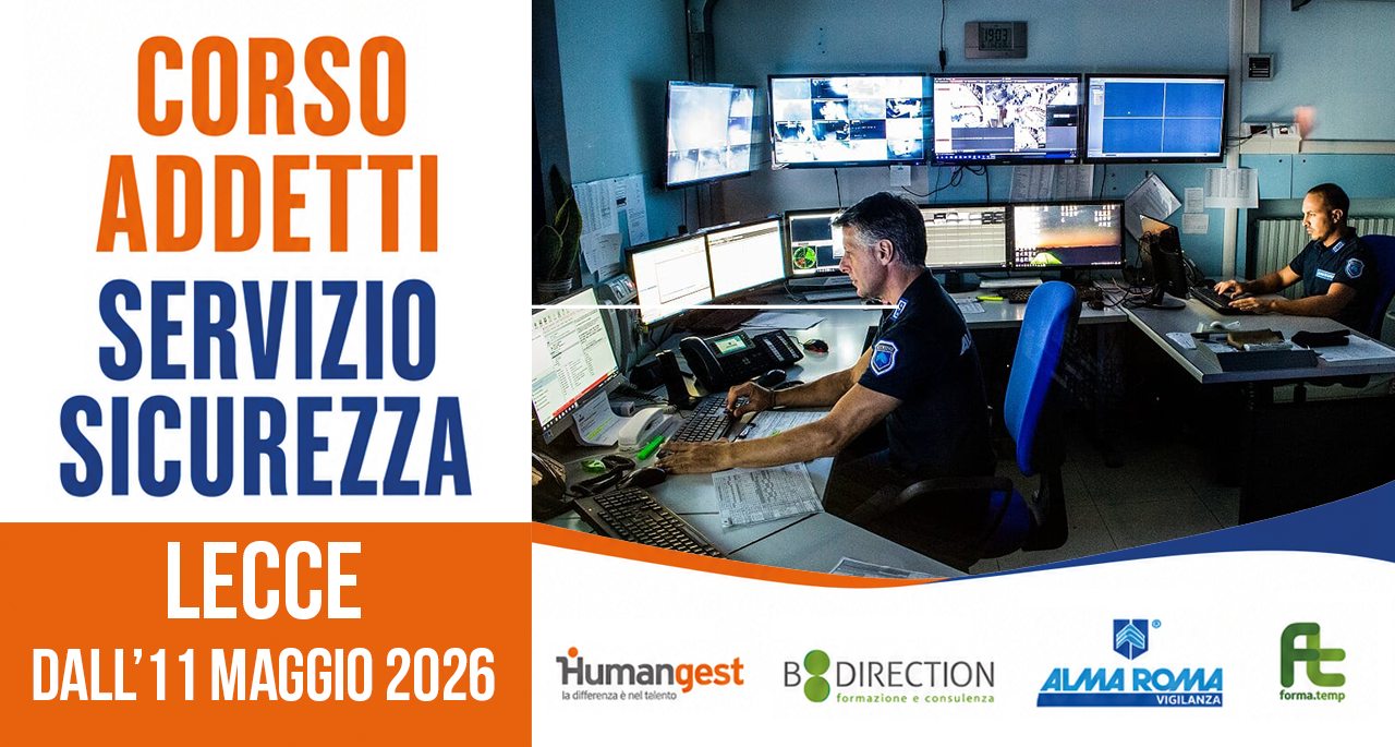 Formati e lavora nella Security a Lecce!