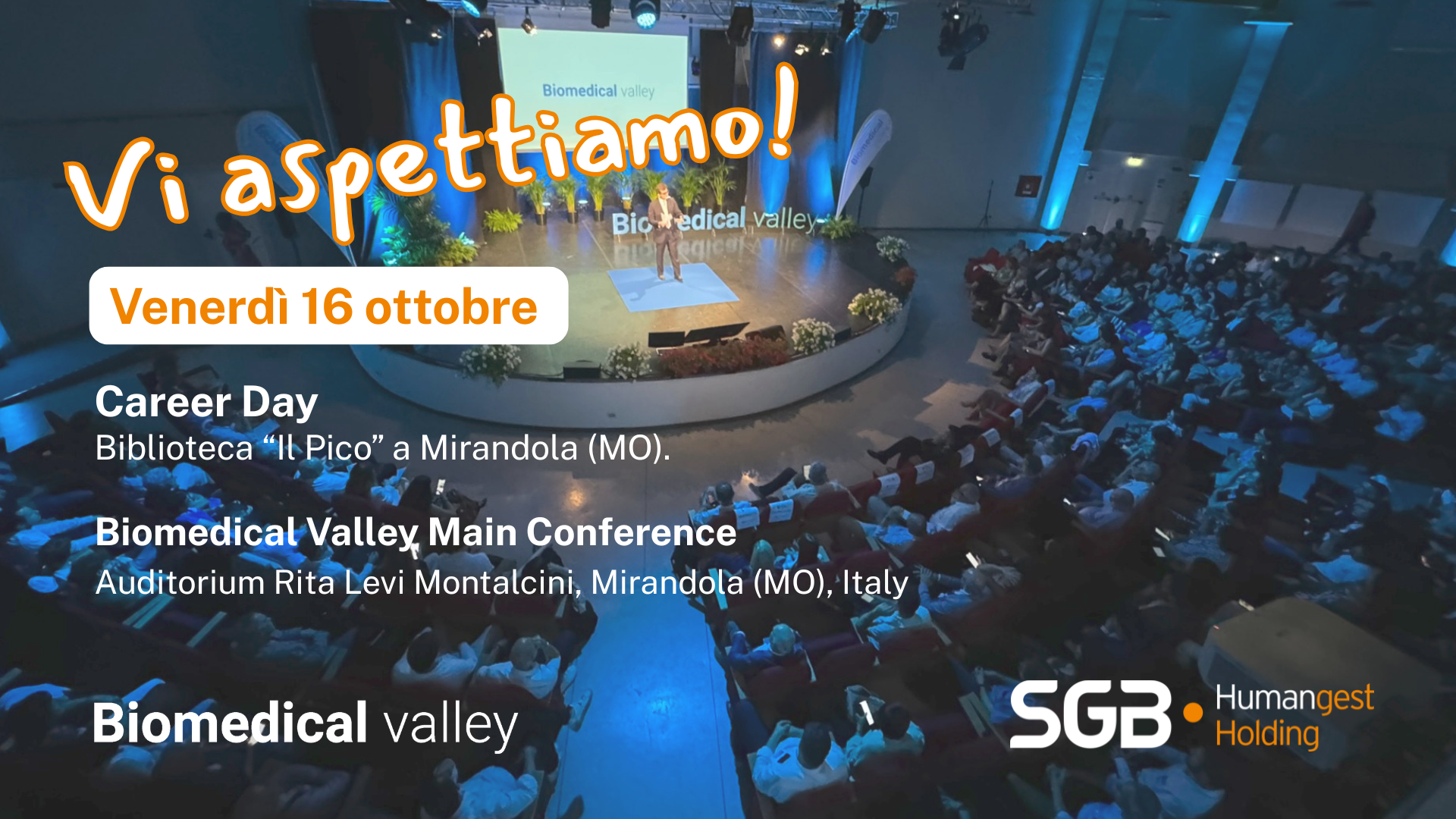 Ci vediamo al Biomedical Valley!